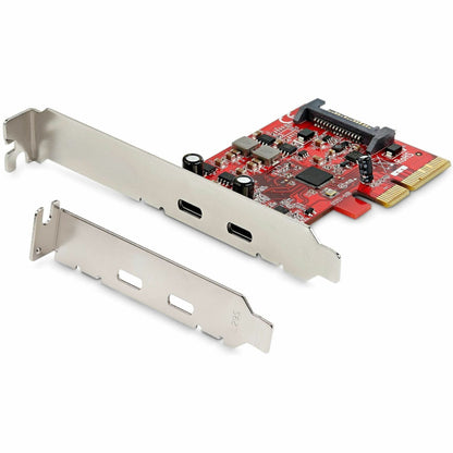 Main Image for StarTech.com 2-Port USB 3.2 Gen 2 PCIe Card, USB-C 10Gbps PCI Express 3.0 x4 Controller, USB Type-C, Data Only, Windows/macOS/Linux, TAA