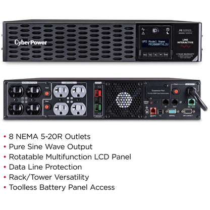 Alternate-Image3 Image for CyberPower PR2000RTXL2UTAA TAA Compliant UPS System