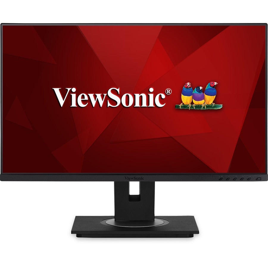 Front Image for ViewSonic VG2456 24 Inch 1080p Monitor with USB C 3.2, Docking Built-In Gigabit Ethernet and 40 Degree Tilt Ergonomics for Home and Office