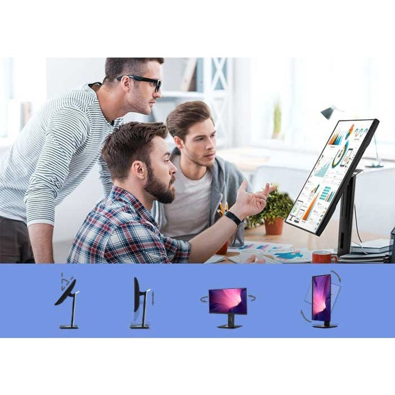 Alternate-Image8 Image for ViewSonic VG2456 24 Inch 1080p Monitor with USB C 3.2, Docking Built-In Gigabit Ethernet and 40 Degree Tilt Ergonomics for Home and Office