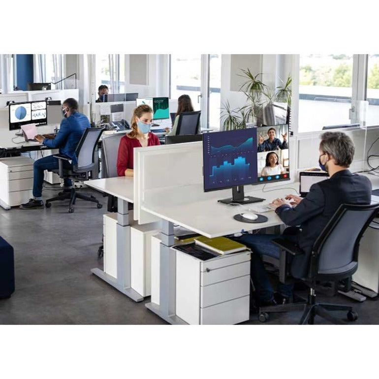 Alternate-Image5 Image for ViewSonic VG2456 24 Inch 1080p Monitor with USB C 3.2, Docking Built-In Gigabit Ethernet and 40 Degree Tilt Ergonomics for Home and Office