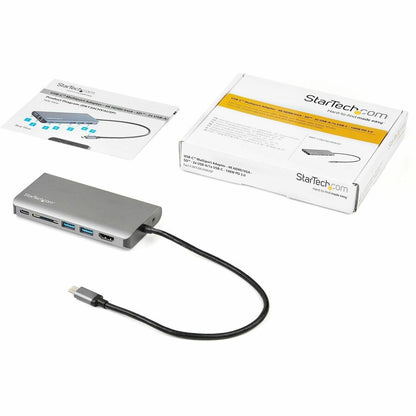 Alternate-Image9 Image for StarTech.com USB C Multiport Adapter - USB-C Mini Travel Dock w/ 4K HDMI or 1080p VGA - 100W PD Pass-Through, 3x USB, SD, GbE, Audio