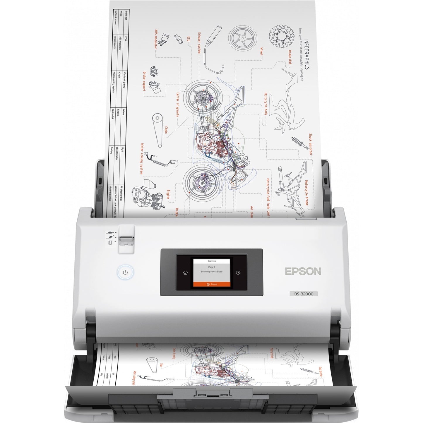 Main Image for Epson DS-32000 Large Format Sheetfed Scanner - 1200 dpi Optical
