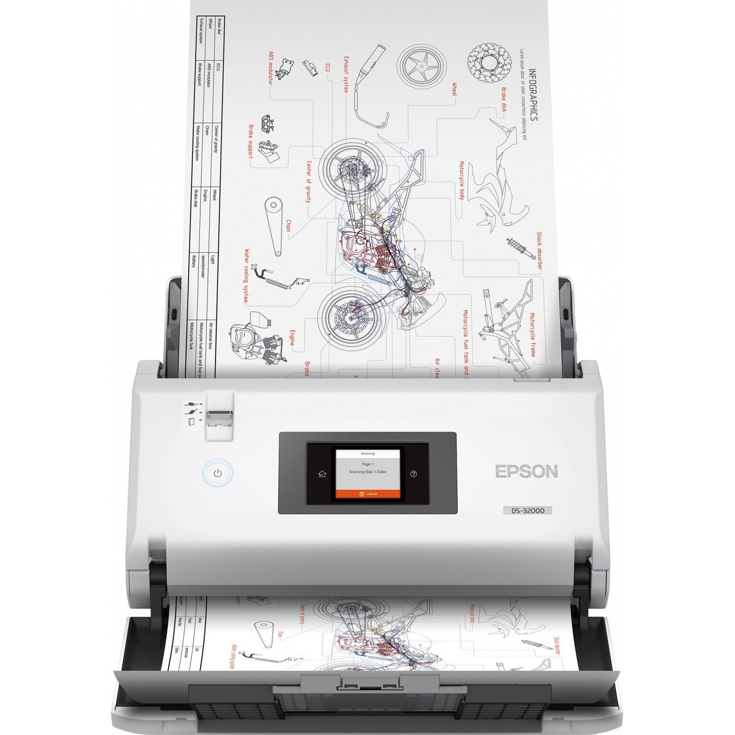 Main Image for Epson DS-32000 Large Format Sheetfed Scanner - 1200 dpi Optical