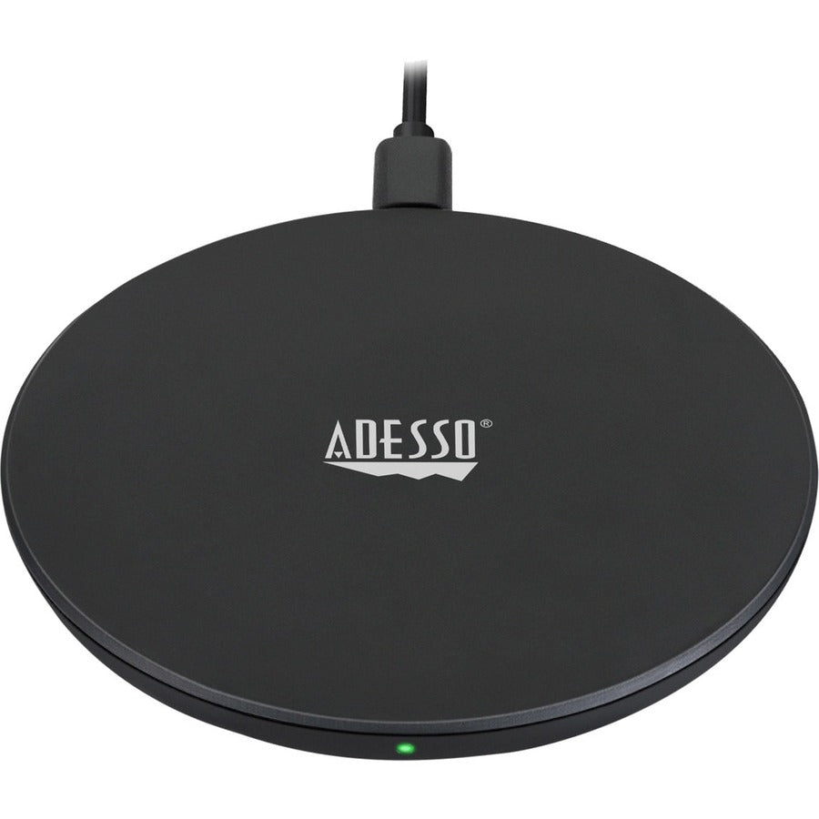 Alternate-Image2 Image for Adesso 10W Max Qi-Certified Disc-Style Wireless Charger