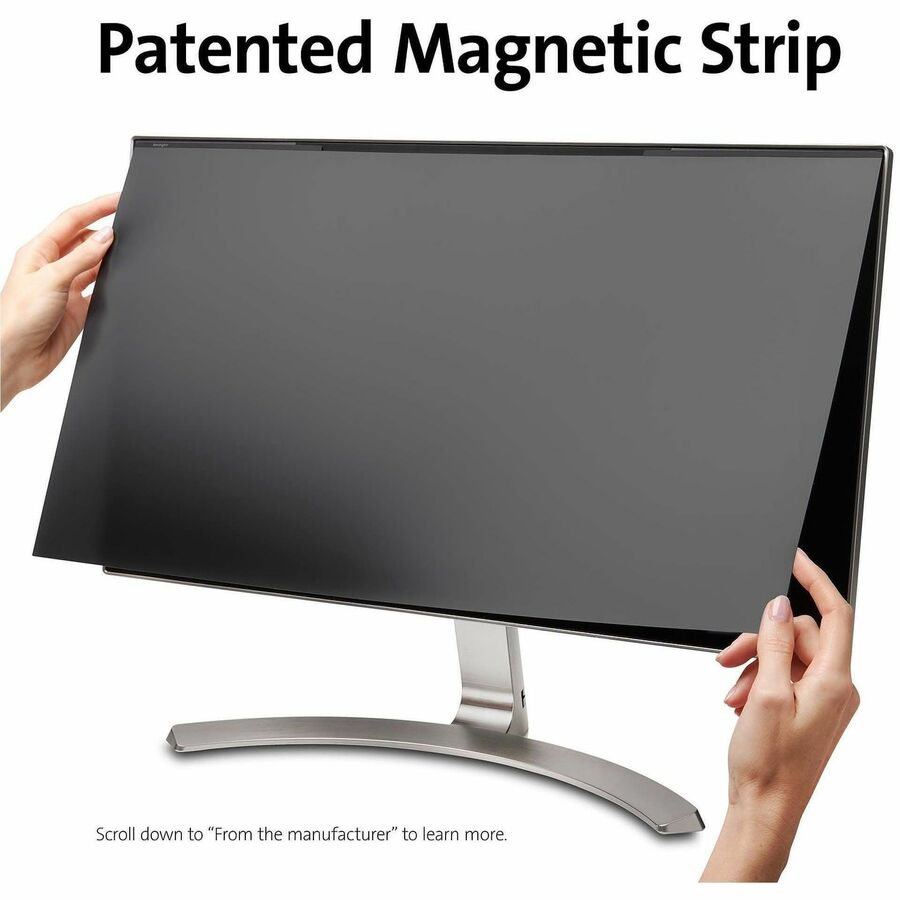 Alternate-Image1 Image for Kensington MagPro 27.0" Monitor Privacy Screen with Magnetic Strip Black