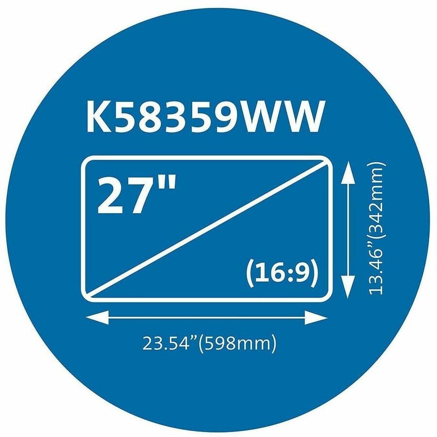 Alternate-Image7 Image for Kensington MagPro 27.0" Monitor Privacy Screen with Magnetic Strip Black