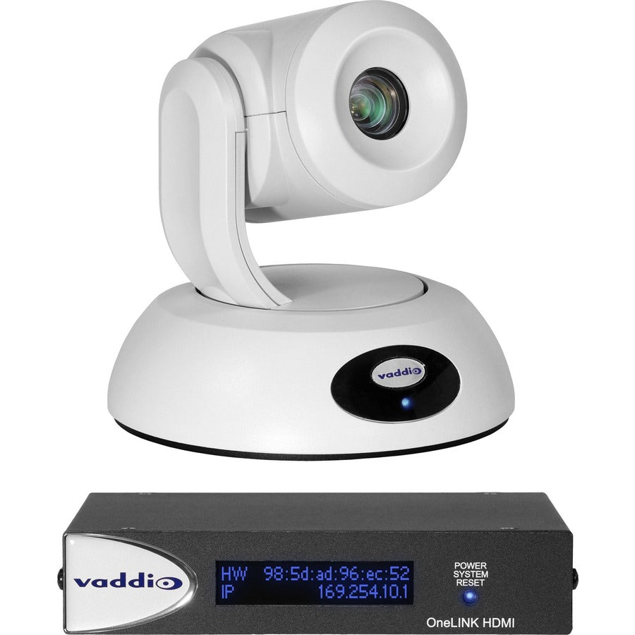 Alternate-Image4 Image for Vaddio RoboSHOT 12E HDBT OneLINK HDMI Video Conferencing System - PTZ Camera and HDMI Interface - White