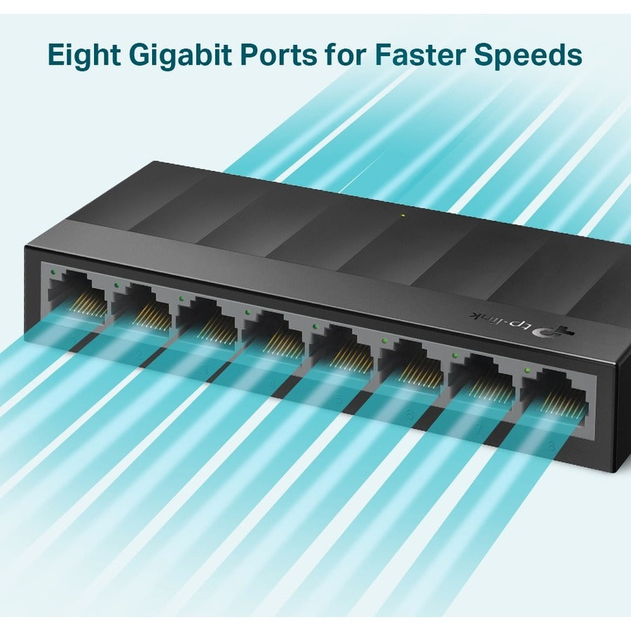 Alternate-Image2 Image for TP-Link LS1008G - Litewave 8 Port Gigabit Ethernet Switch