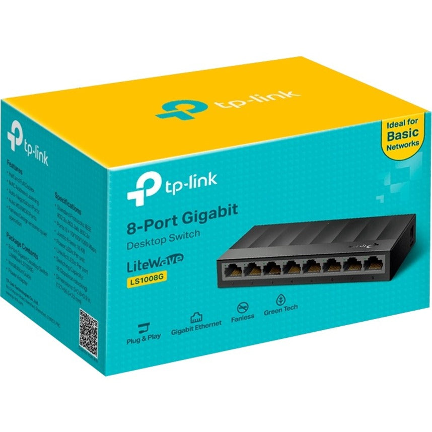 Alternate-Image4 Image for TP-Link LS1008G - Litewave 8 Port Gigabit Ethernet Switch