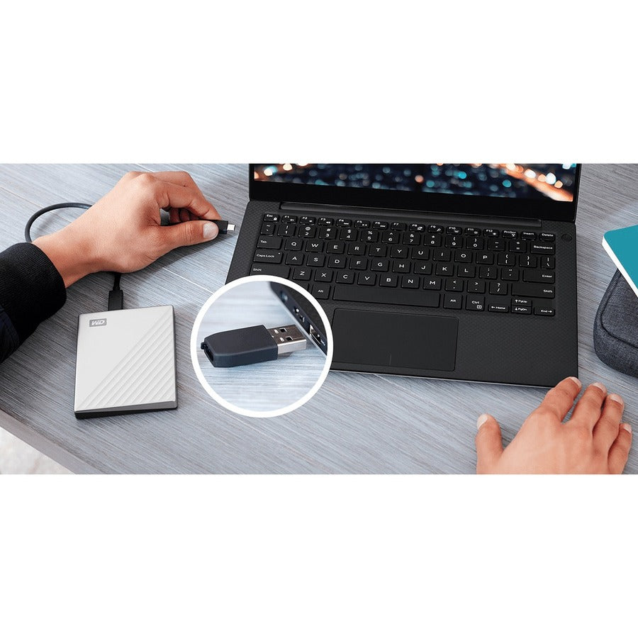 Alternate-Image7 Image for WD My Passport Ultra WDBPMV0050BSL 5 TB Portable Hard Drive - External - Silver
