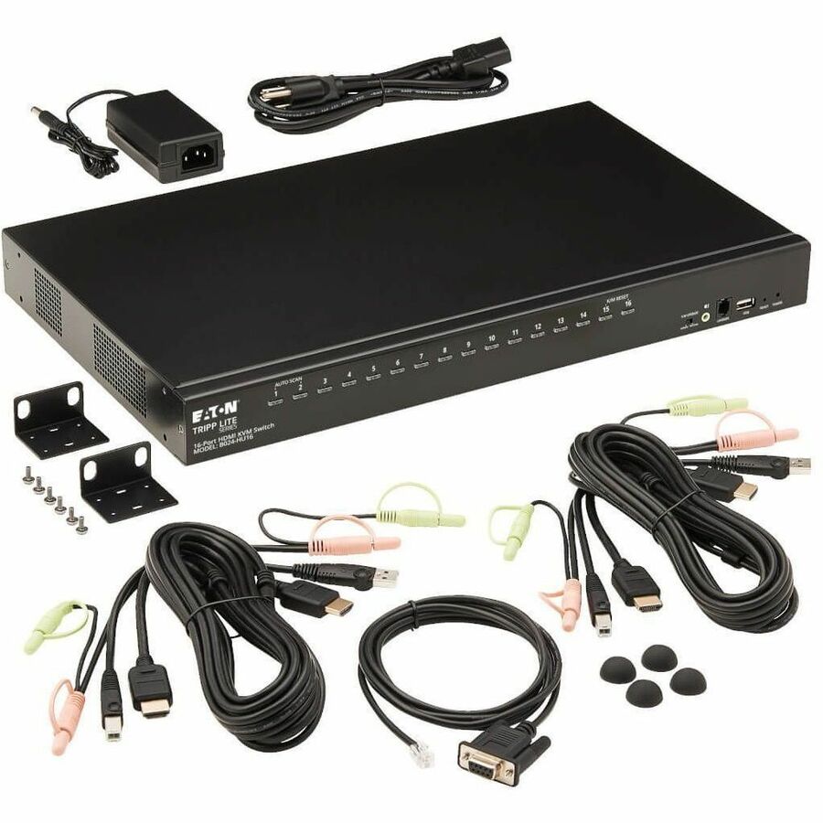 Alternate-Image7 Image for Eaton Tripp Lite Series 16-Port HDMI/USB KVM Switch with Audio/Video and USB Peripheral Sharing, 1U Rack-Mount, TAA