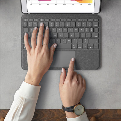 Life-Style Image for Logitech Combo Touch Keyboard/Cover Case iPad (7th Generation), iPad (9th Generation), iPad (8th Generation) Tablet - Graphite