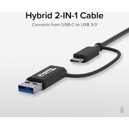 Alternate-Image3 Image for Plugable 2.5G USB-C and USB to Ethernet Adapter - Dual-Connector 2-in-1 USB-C to RJ45 2.5Gbps LAN