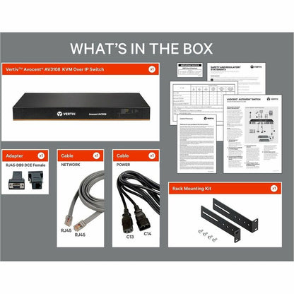 Alternate-Image4 Image for Vertiv Avocent AV3000 KVM Over IP Switch | 8 port KVM | VGA Cable (AV3108-400)
