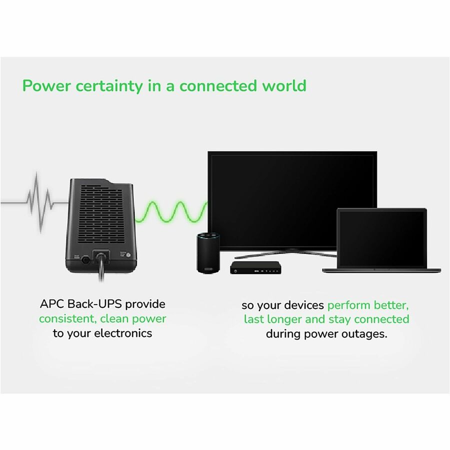 Alternate-Image2 Image for APC Back-UPS 850VA, 120V, 2 USB charging ports, 9 NEMA outlets (3 surge)