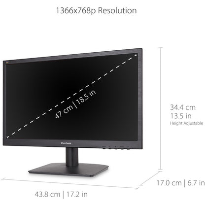 Alternate-Image10 Image for ViewSonic VA1903H 19-Inch WXGA 1366x768p 16:9 Widescreen Monitor with Enhanced View Comfort, Custom ViewModes and HDMI for Home and Office