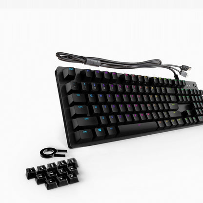 Alternate-Image7 Image for Logitech G512 RGB Mechanical Gaming Keyboard, GX Blue, USB Passthrough