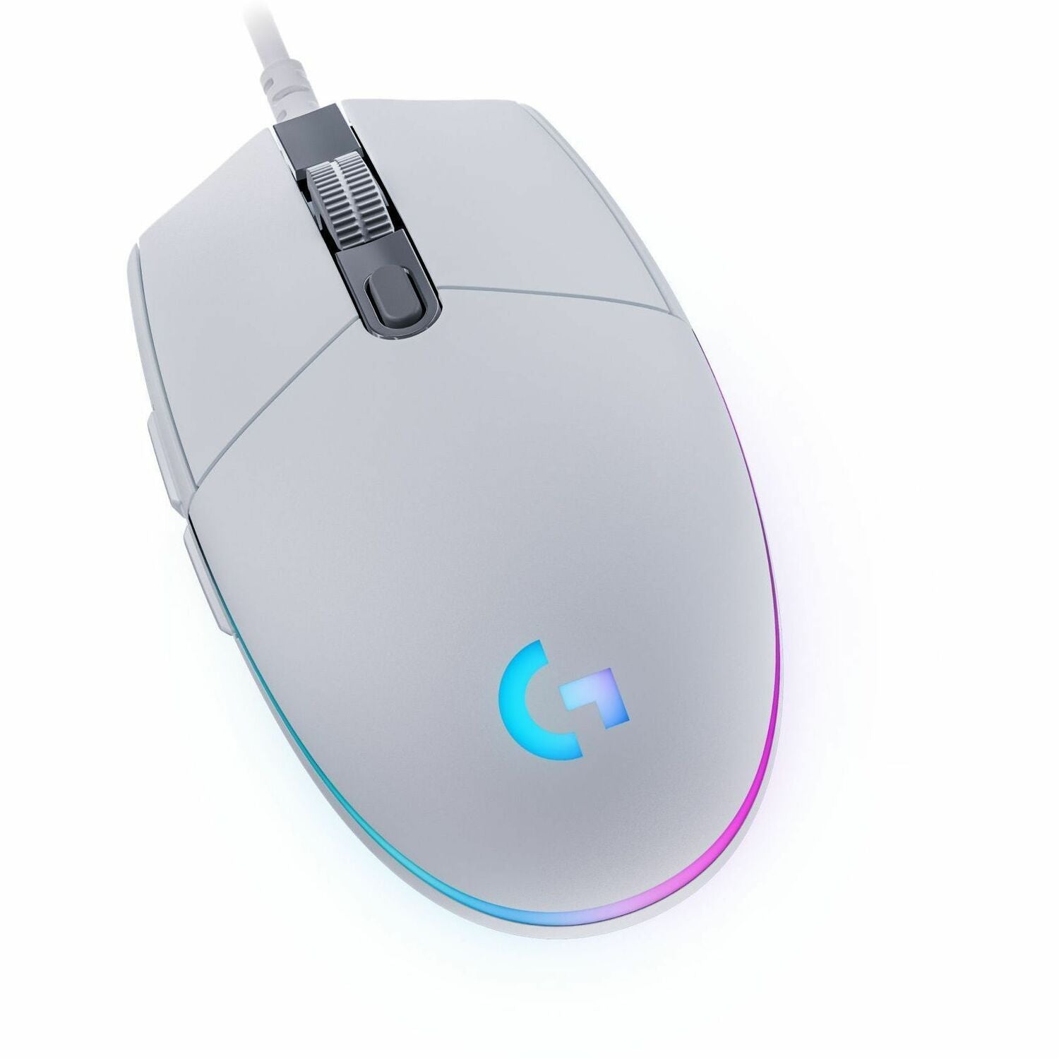 Main Image for Logitech G203 Wired Gaming Mouse, 8,000 DPI, Rainbow Optical Effect LIGHTSYNC RGB, 6 Programmable Buttons, White