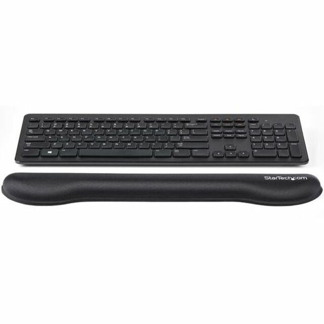 Alternate-Image5 Image for StarTech.com Foam Keyboard Wrist Rest - Ergonomic Wrist Support - Padded Keyboard Desk Cushion for Typing - Black Computer Hand & Arm Rest