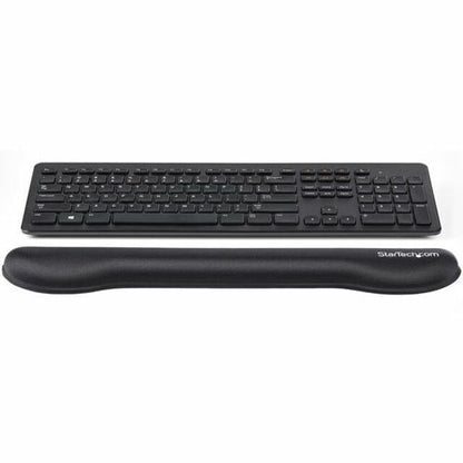 Alternate-Image5 Image for StarTech.com Foam Keyboard Wrist Rest - Ergonomic Wrist Support - Padded Keyboard Desk Cushion for Typing - Black Computer Hand & Arm Rest