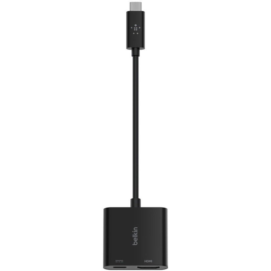 Alternate-Image1 Image for Belkin USB-C to HDMI Video Adapter + Charging port up to 60W Power Delivery, 4k at 60Hz