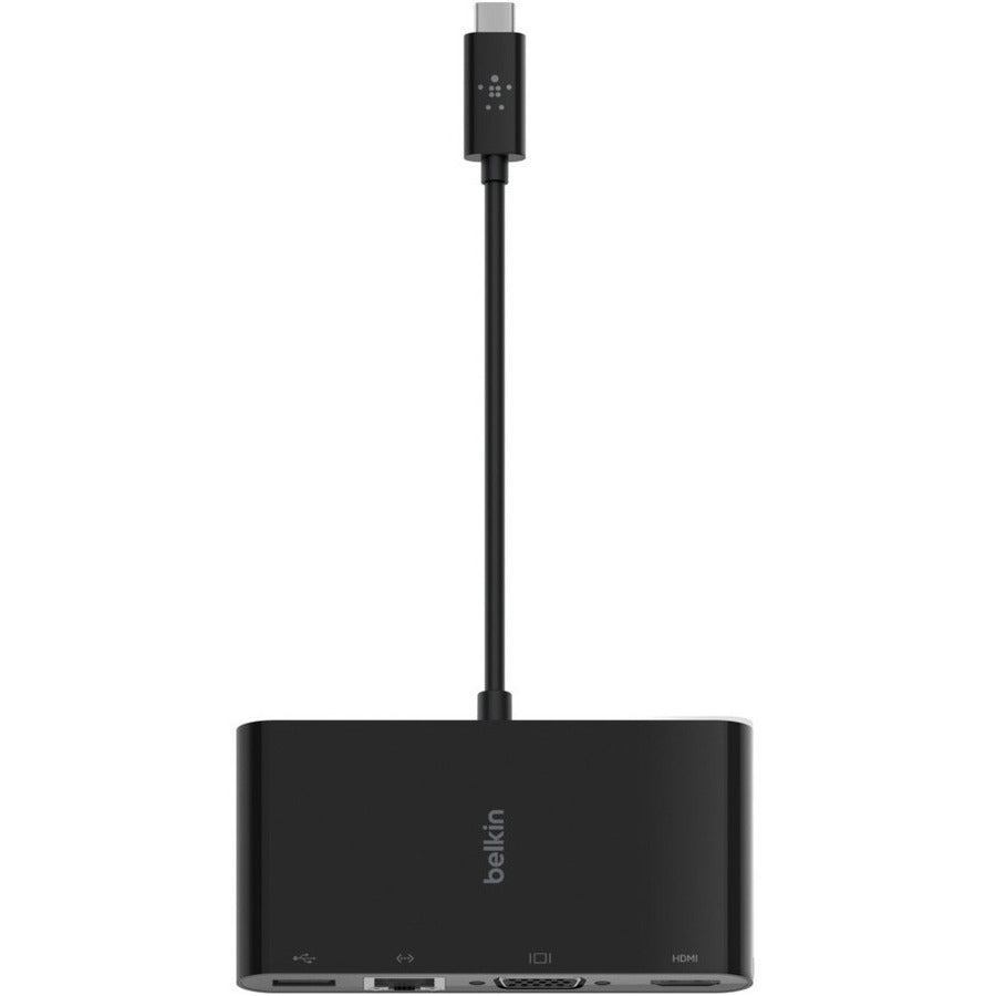 Alternate-Image1 Image for Belkin USB-C Multiport Adapter, USB-C to HDMI - USB A 3.0 - VGA - Ethernet, up 4k Resolution
