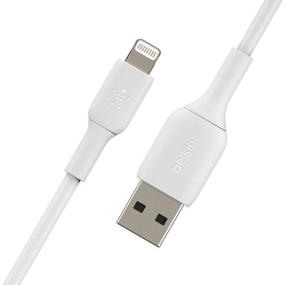 Alternate-Image3 Image for Belkin BoostCharge Lightning to USB-A Cable (1 meter / 3.3 foot, White)