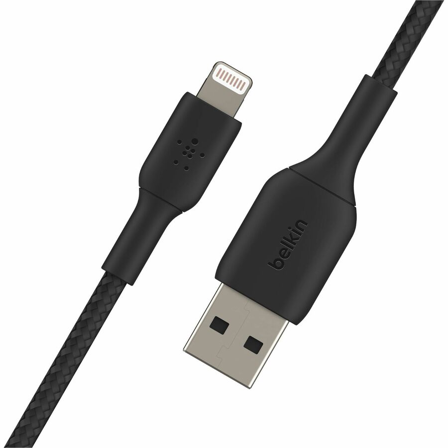 Alternate-Image2 Image for Belkin Braided Lightning to USB-A Cable (2m / 6.6ft, Black)