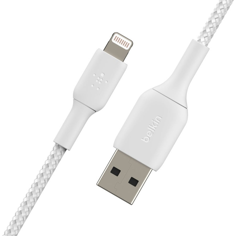 Alternate-Image3 Image for Belkin Braided Lightning to USB-A Cable (2m / 6.6ft, White)