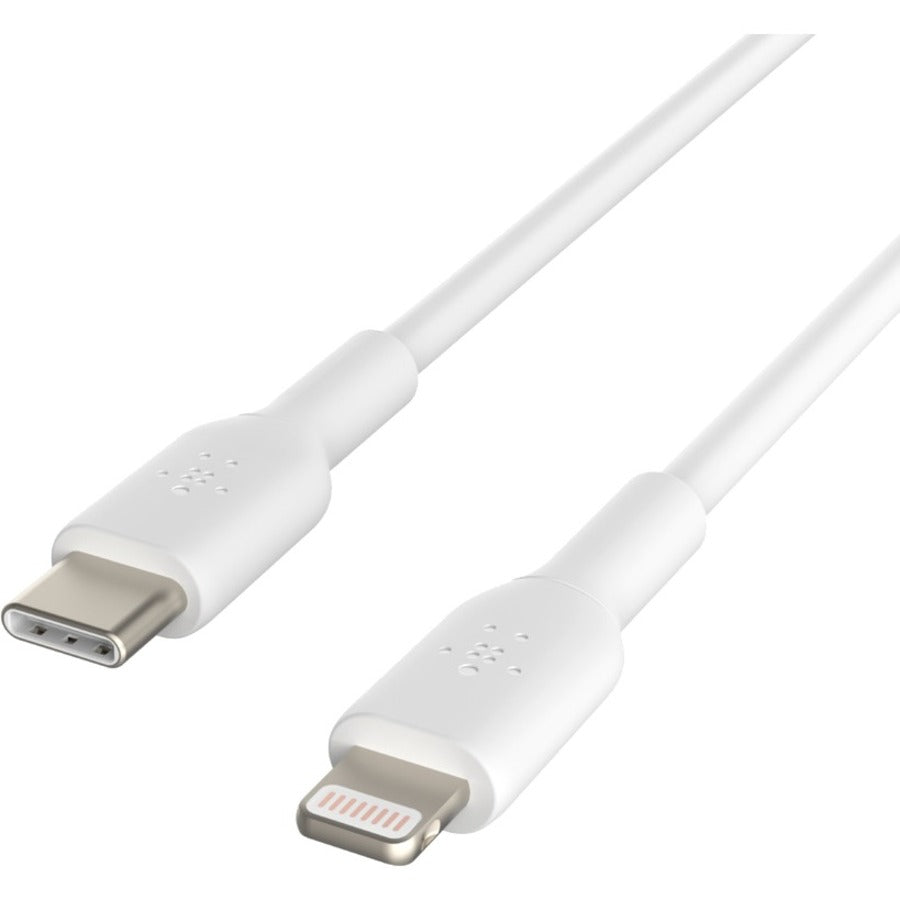 Alternate-Image1 Image for Belkin BoostCharge USB-C to Lightning Cable (1 meter / 3.3 foot, White)