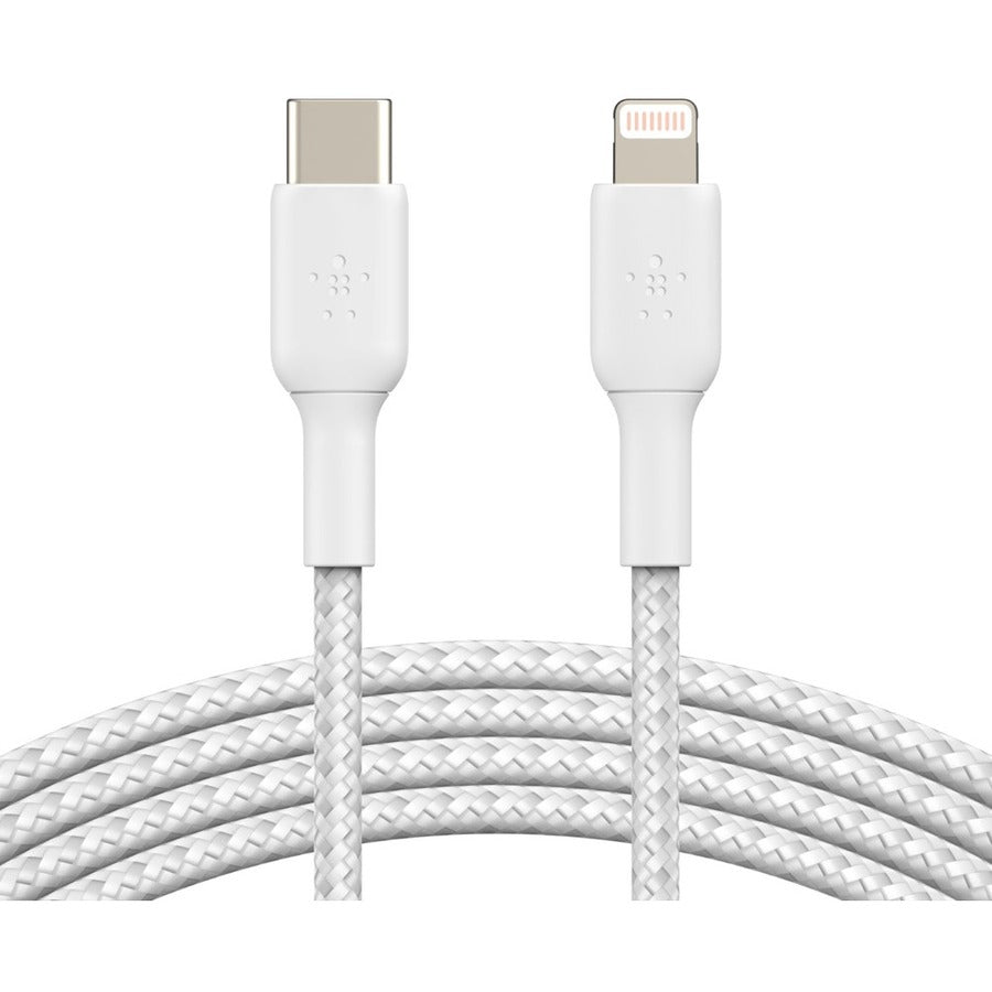 Alternate-Image4 Image for Belkin BoostCharge Braided USB-C to Lightning Cable (1 meter / 3.3 foot, White)