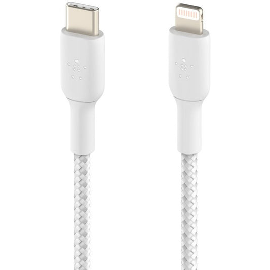 Main Image for Belkin Braided USB-C to Lightning Cable (2m / 6.6ft, White)