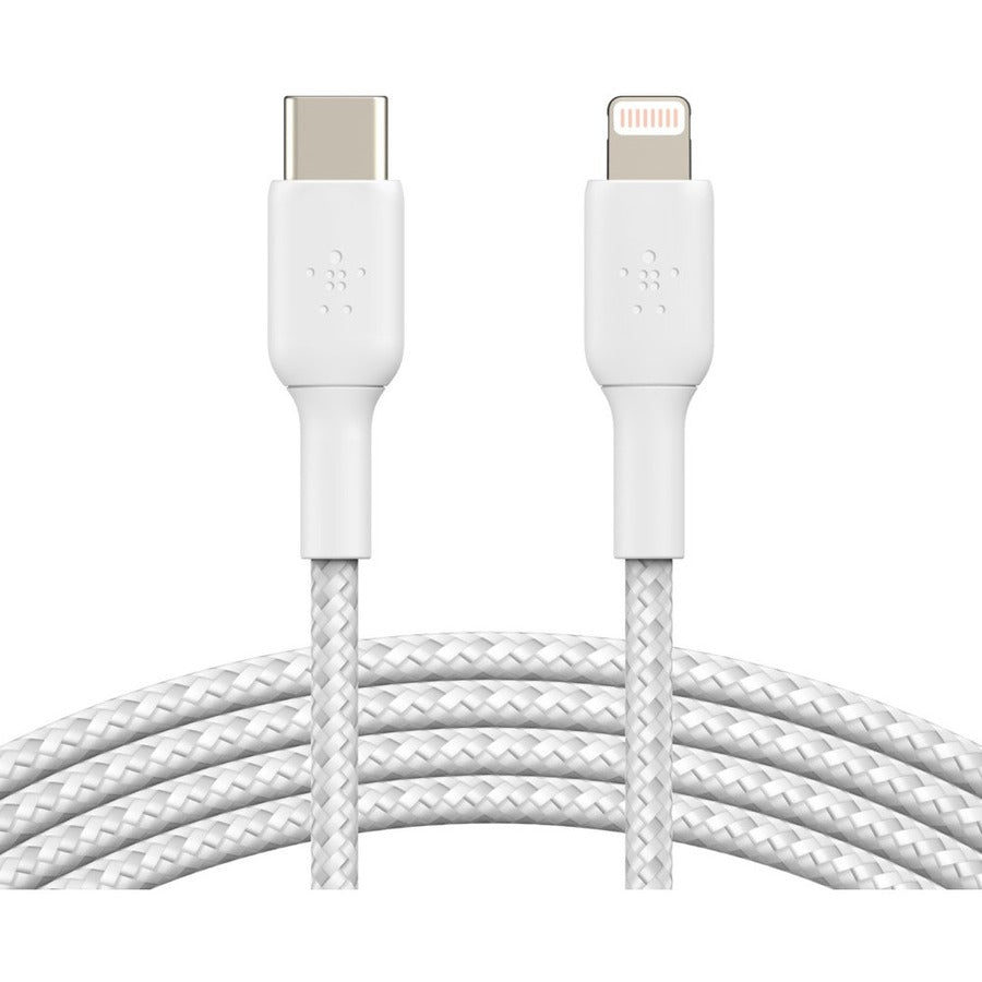 Alternate-Image6 Image for Belkin Braided USB-C to Lightning Cable (2m / 6.6ft, White)