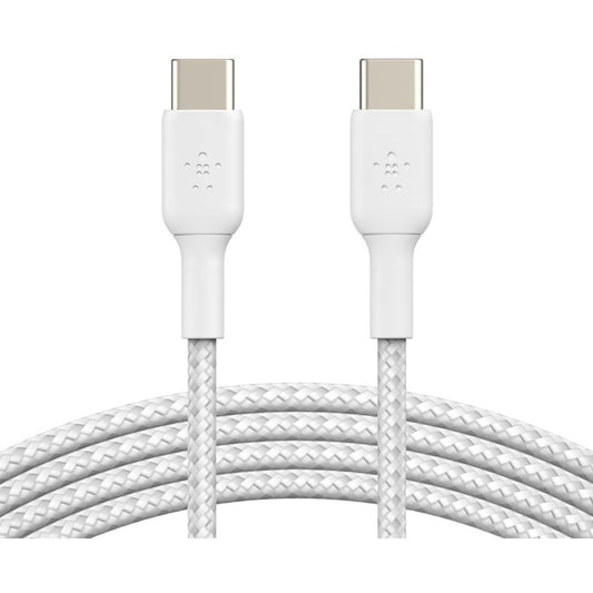 Main Image for Belkin Braided USB-C to USB-C Cable (1m / 3.3ft, White)
