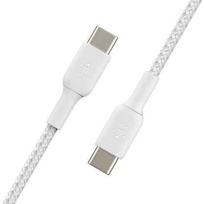 Alternate-Image3 Image for Belkin Braided USB-C to USB-C Cable (1m / 3.3ft, White)