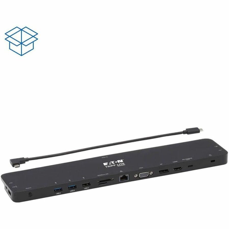 Alternate-Image7 Image for Eaton Tripp Lite Series USB-C Dock, Triple Display - 4K HDMI & DP, VGA, USB 3.x (5Gbps) and USB 2.0 Hub Ports, GbE, 100W PD Charging