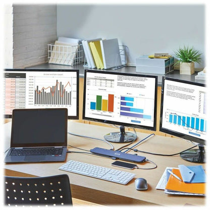 Alternate-Image8 Image for Eaton Tripp Lite Series USB-C Dock, Triple Display - 4K HDMI & DP, VGA, USB 3.x (5Gbps) and USB 2.0 Hub Ports, GbE, 100W PD Charging