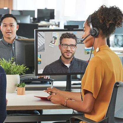 Life-Style Image for Logitech Zone Wired Noise Cancelling Headset, USB-C with USB-A adapter, graphite
