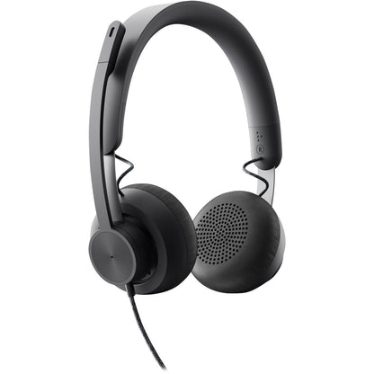 Main Image for Logitech Zone Wired Noise Cancelling Headset, USB-C with USB-A adapter, graphite