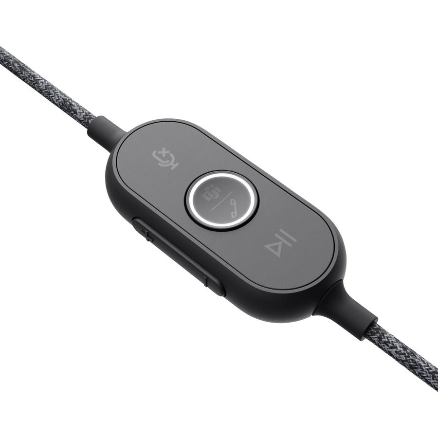 Alternate-Image2 Image for Logitech Zone Wired Noise Cancelling Headset, Certified for Microsoft Teams with advanced noise-canceling mic, USB-C with USB-A adapter, graphite.