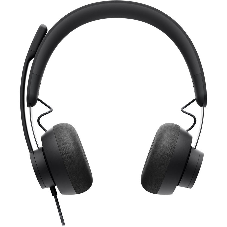 Alternate-Image3 Image for Logitech Zone Wired Noise Cancelling Headset, Certified for Microsoft Teams with advanced noise-canceling mic, USB-C with USB-A adapter, graphite.
