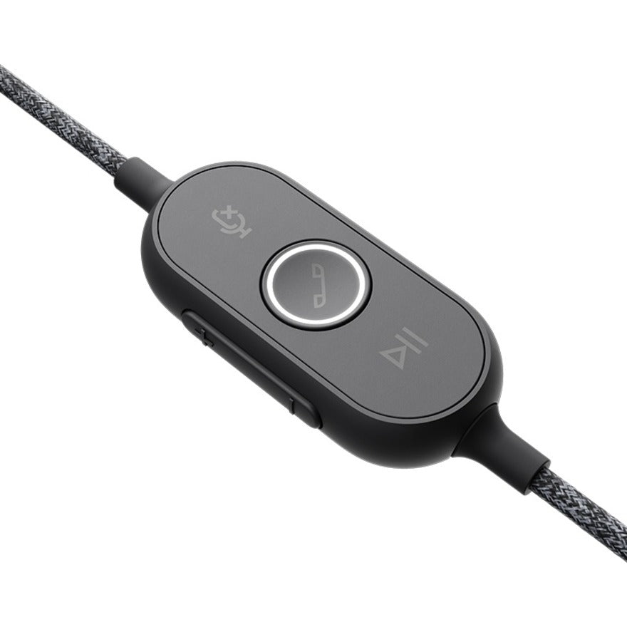 Alternate-Image7 Image for Logitech Zone Wired Noise Cancelling Headset, Certified for Microsoft Teams with advanced noise-canceling mic, USB-C with USB-A adapter, graphite.