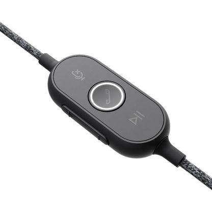 Alternate-Image7 Image for Logitech Zone Wired Noise Cancelling Headset, Certified for Microsoft Teams with advanced noise-canceling mic, USB-C with USB-A adapter, graphite.