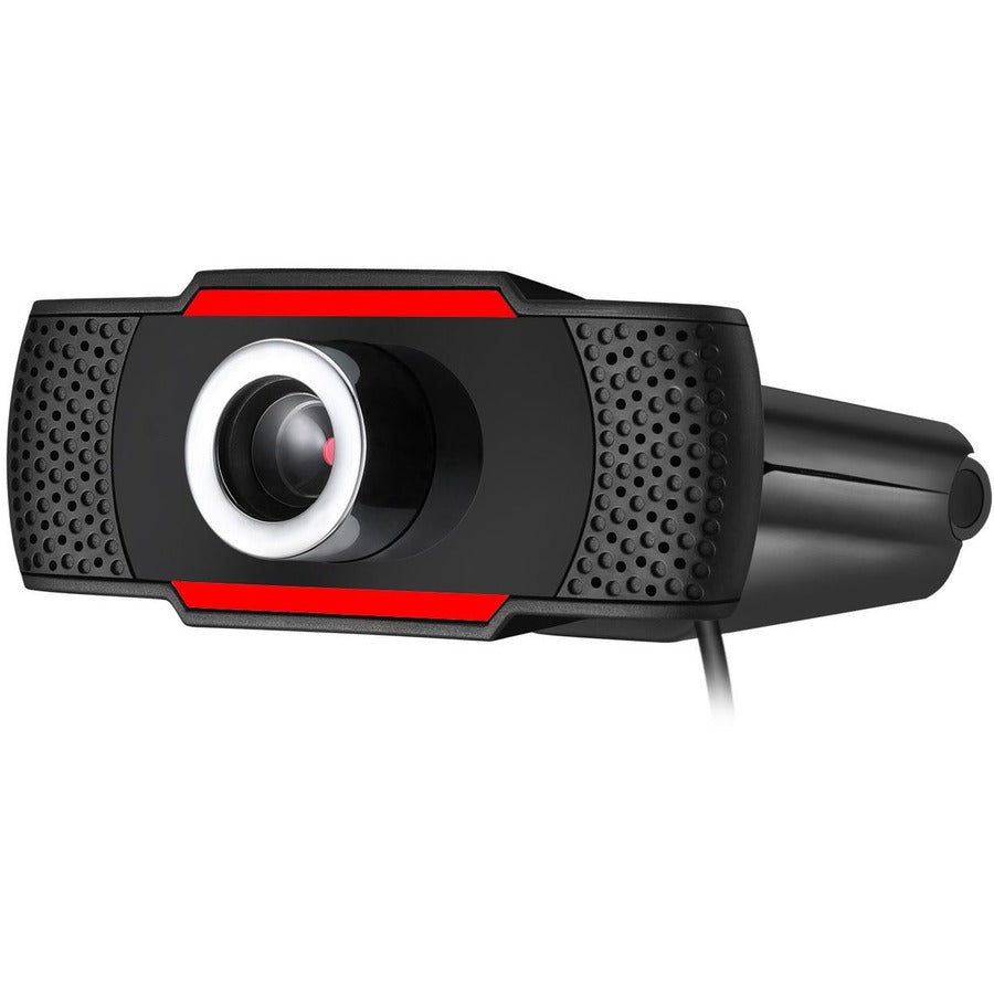 Alternate-Image6 Image for Adesso CyberTrack CyberTrack H3 Webcam - 1.3 Megapixel - 30 fps - Black, Red - USB 2.0
