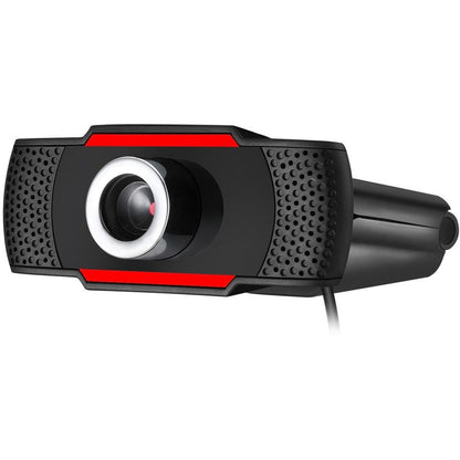 Alternate-Image6 Image for Adesso CyberTrack CyberTrack H3 Webcam - 1.3 Megapixel - 30 fps - Black, Red - USB 2.0