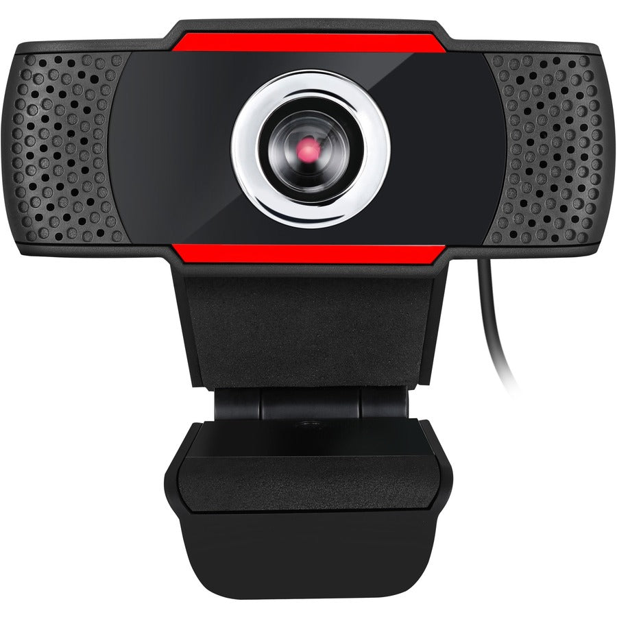 Front Image for Adesso CyberTrack CyberTrack H3 Webcam - 1.3 Megapixel - 30 fps - Black, Red - USB 2.0