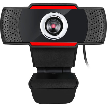 Front Image for Adesso CyberTrack CyberTrack H3 Webcam - 1.3 Megapixel - 30 fps - Black, Red - USB 2.0
