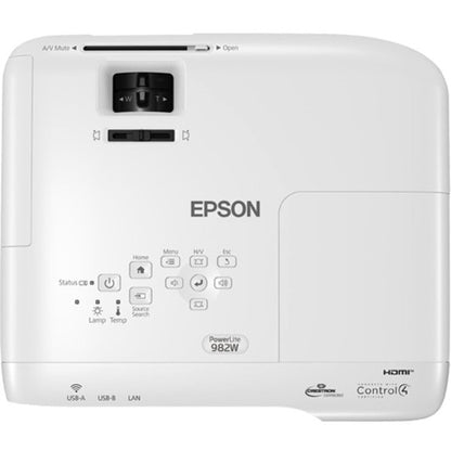 Top Image for Epson PowerLite 982W LCD Projector - 16:10 - Ceiling Mountable