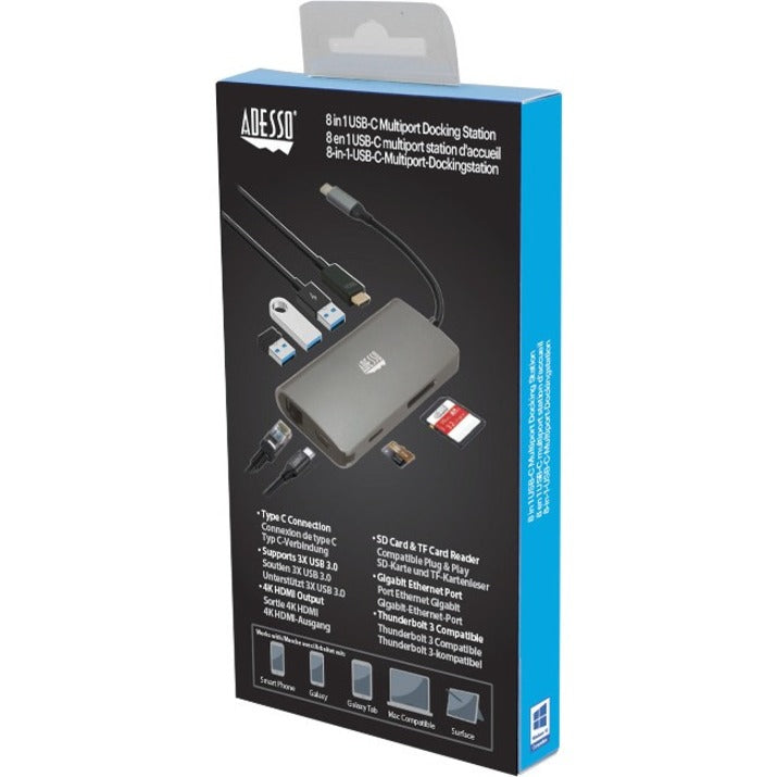 Alternate-Image10 Image for Adesso 8-in-1 USB-C Multi-Port Docking Station (TAA Compliant)